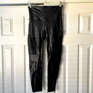 Spanx Faux Leather Moto Leggings